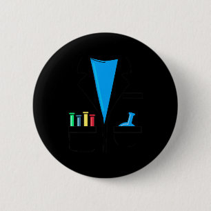 Mad Scientist Costume Nerd Chemistry Roligt Scienc Knapp