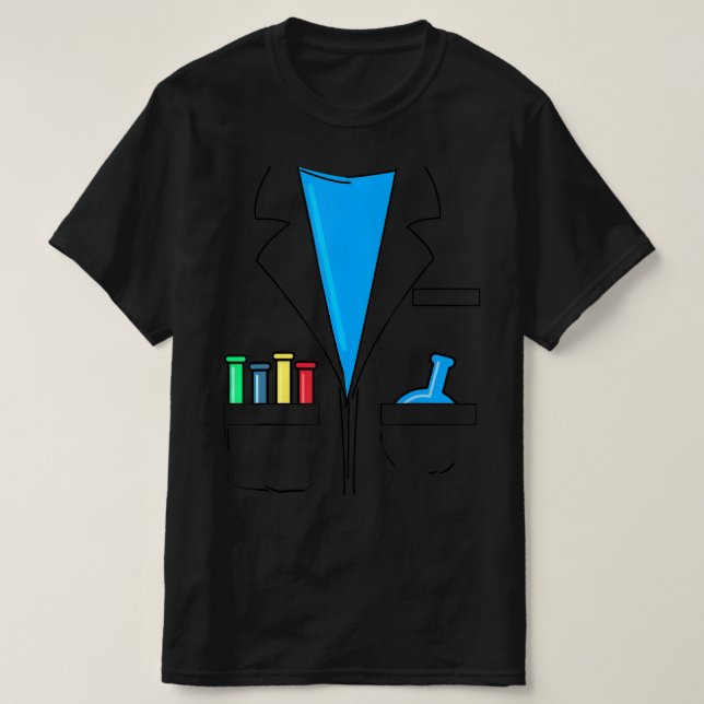 Mad Scientist Costume Nerd Chemistry Roligt Scienc T Shirt (Design framsida)