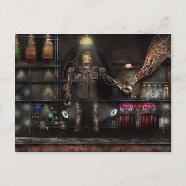 Mad Scientist - Enforcer Vykort (Framsida)