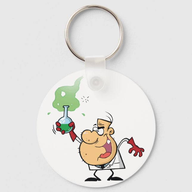 Mad Scientist Keychain Nyckelring (Framsida)