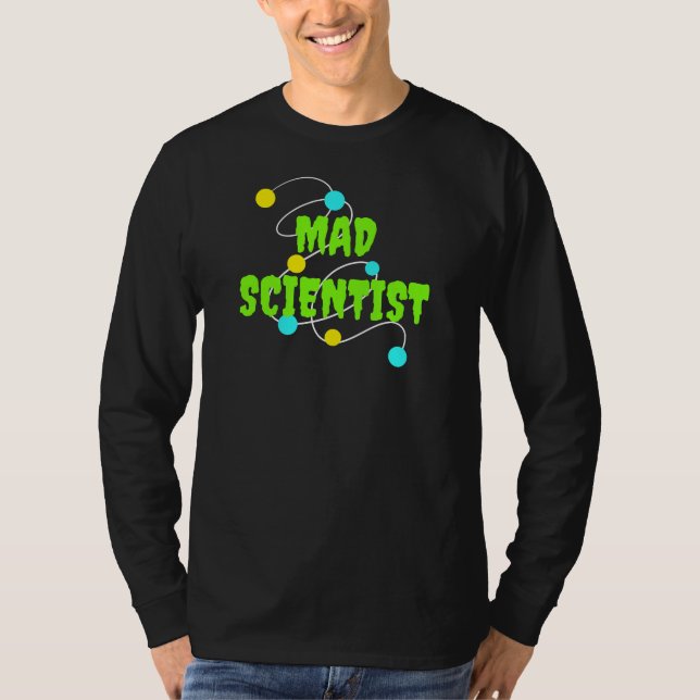 Mad Scientist Manar Långärmad T-Shirt (Framsida)