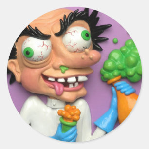 Mad Scientist Runt Klistermärke