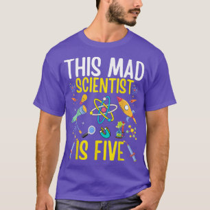 Mad Scientist Tshirt Kids Science Chemistry Birthd T Shirt