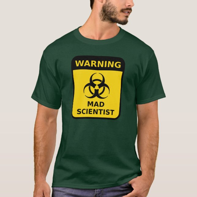Mad Scientist Warning Tee (Framsida)