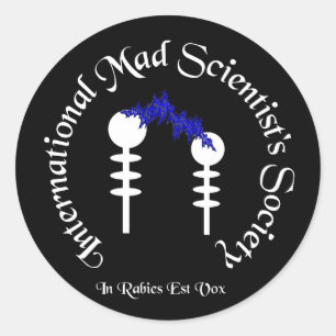Mad Scientist's Sticker Runt Klistermärke