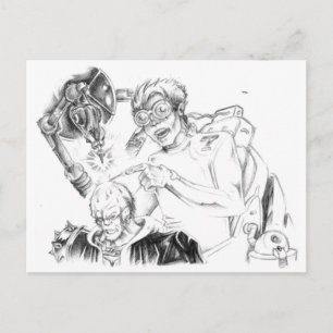 Mad Skillustrator-vykort Vykort
