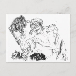 Mad Skillustrator-vykort Vykort