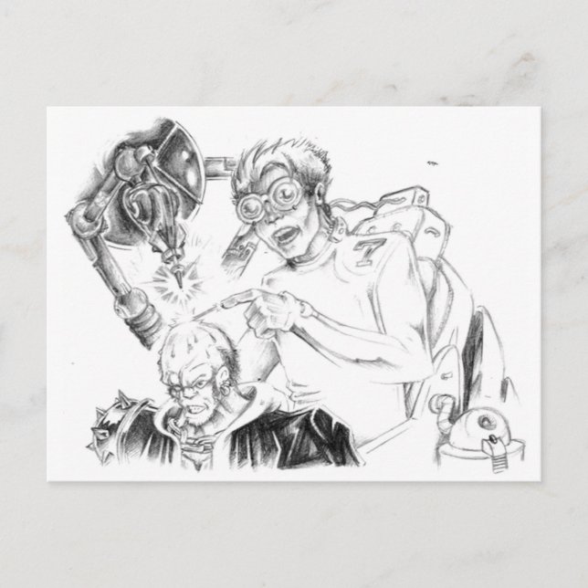 Mad Skillustrator-vykort Vykort (Framsida)