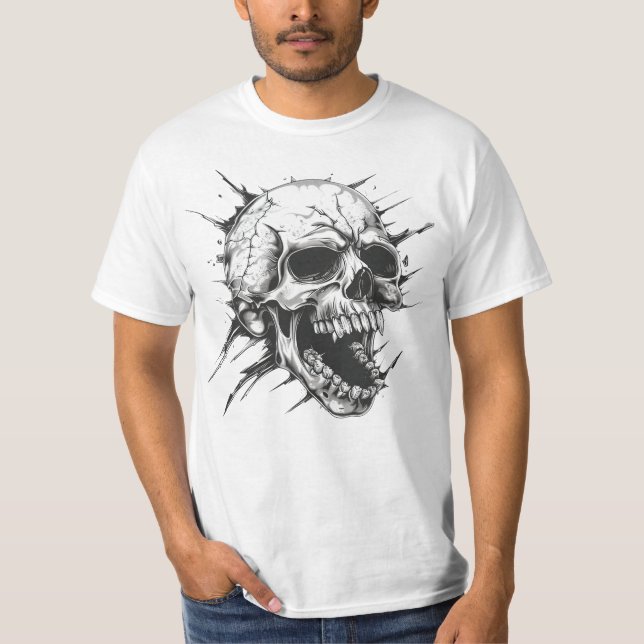 Mad Skull T Shirt (Framsida)