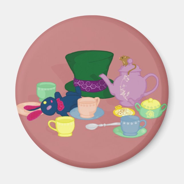 Mad Tea Party Magnet (Framsidan)
