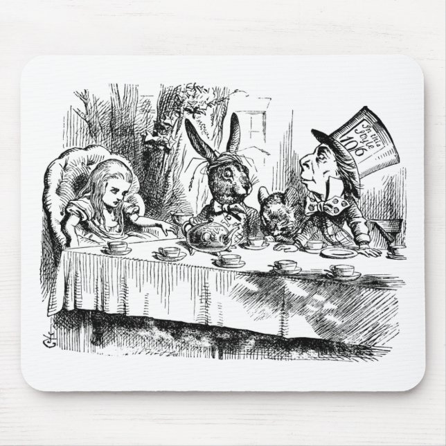 Mad Tea Party Mouse Pad Musmatta (Framsidan)