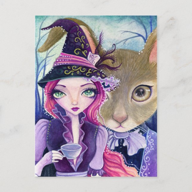 Mad Tea Party - vykort (Framsida)