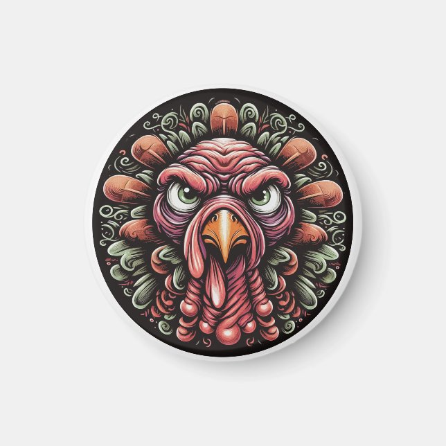 "Mad Turkey" Magnet (Framsidan)