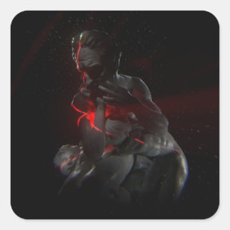 Mad - Uppsamling av vinstockar Fyrkantigt Klistermärke