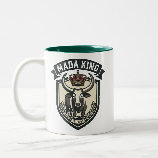 MADA KING | Malagasy Zebu Madagascar Två-Tonad Mugg (Vänster)