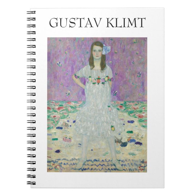 Mäda Primavesi av Gustav Klimt Anteckningsbok (Framsidan)