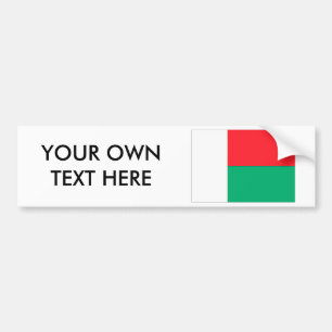 Madagascar flagga bildekal