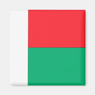Madagascar flagga magnet