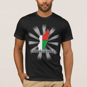 Madagascar flaggakarta 2,0 t shirt