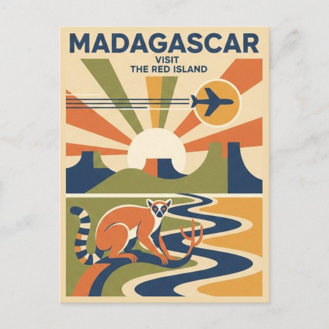 Madagascar Resor Vykort (Framsida)