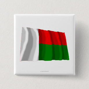 Madagascar som vinkar flagga knapp