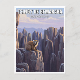 Madagascar Tsingy de Bemaraha nationalpark Resa Vykort