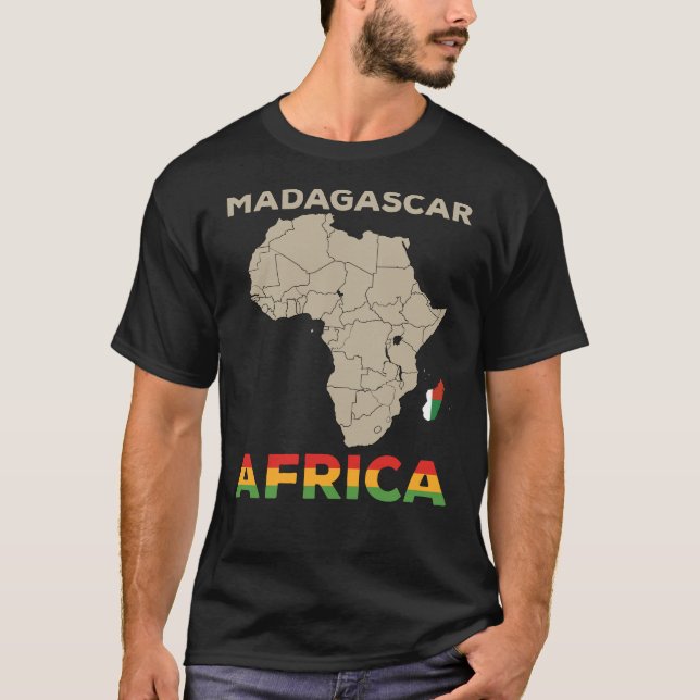 Madagaskar-Afrikan T Shirt (Framsida)
