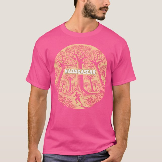 Madagaskar Baoba Träd Traveling T Shirt (Framsida)