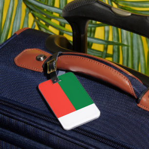 Madagaskar flagga bagagebricka