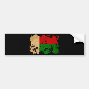 Madagaskar Flagga Bildekal