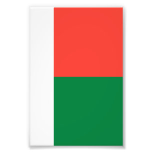 Madagaskar flagga fototryck