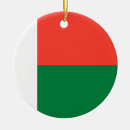 Madagaskar flagga julgransprydnad keramik