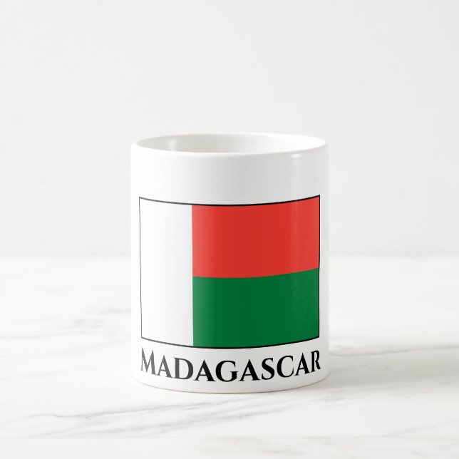 Madagaskar Flagga Kaffemugg (Center)