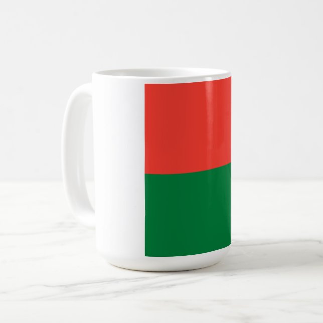 Madagaskar flagga kaffemugg (Framsida vänster)
