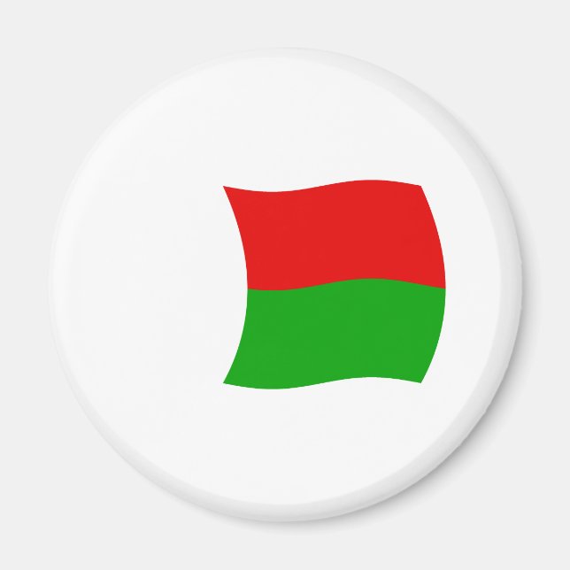Madagaskar Flagga Magnet (Framsidan)