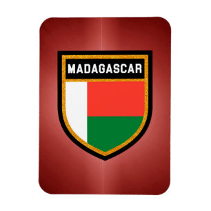 Madagaskar Flagga Magnet