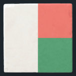 Madagaskar Flagga Stenunderlägg<br><div class="desc">Patriotic flagga av Madagaskar.</div>