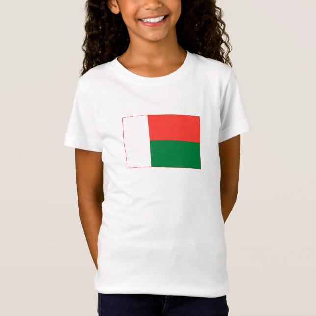 Madagaskar Flagga T Shirt (Framsida)