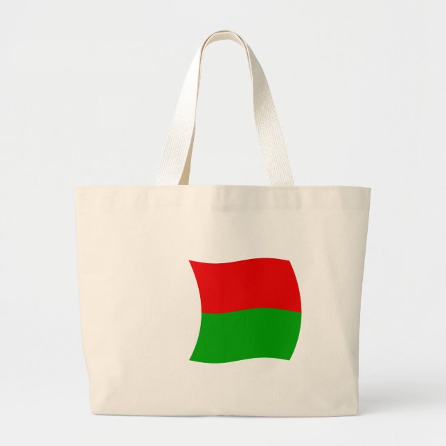 Madagaskar Flagga Tote Bag Jumbo Tygkasse (Framsidan)