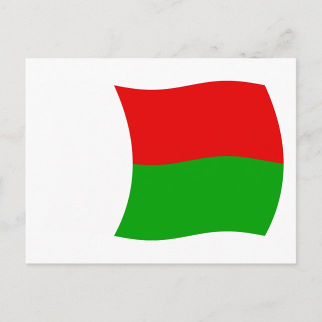 Madagaskar Flagga vykort (Framsida)