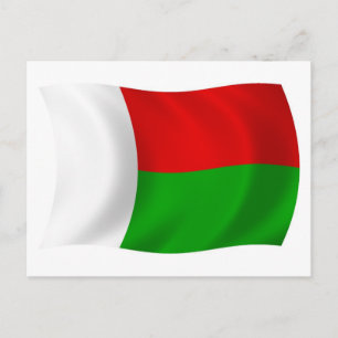 Madagaskar Flagga vykort