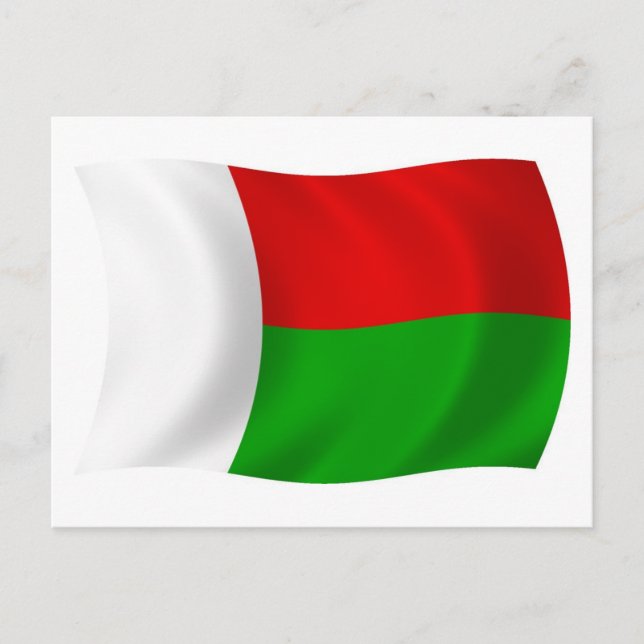 Madagaskar Flagga vykort (Framsida)