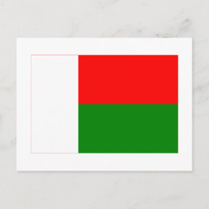 Madagaskar Flagga Vykort