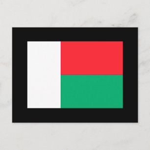 Madagaskar Flagga Vykort