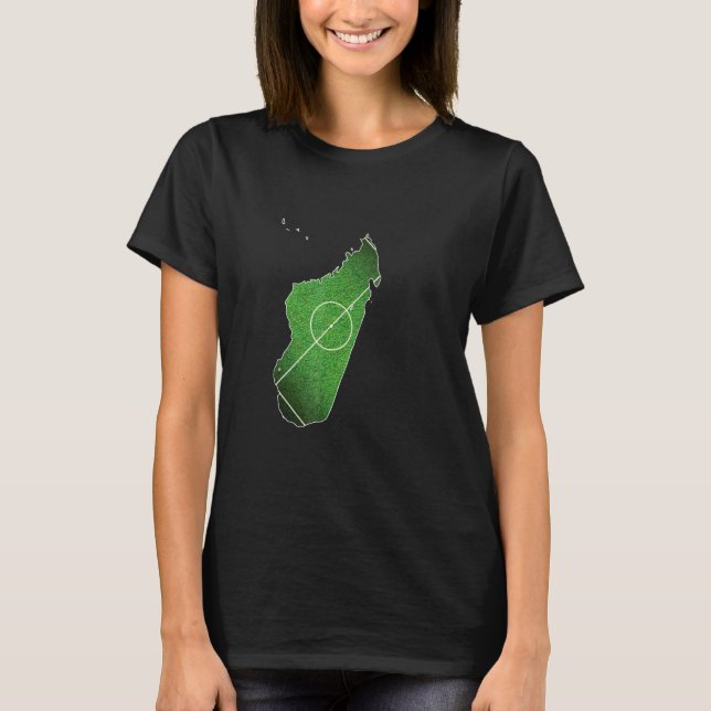 Madagaskar fotbollsplan t shirt (Framsida)