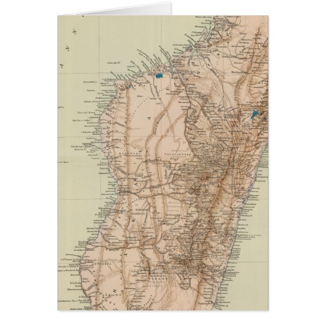 Madagaskar Hälsningskort (Framsidan)