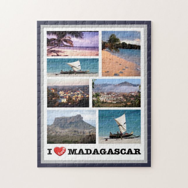 Madagaskar - I Kärlek - Pussel (Vertikal)