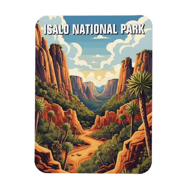 Madagaskar Isalo nationalpark Travel Magnet (Vertikal)