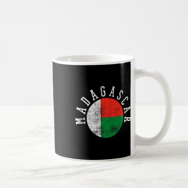 Madagaskar Madagaskars Flagga Kaffemugg (Höger)