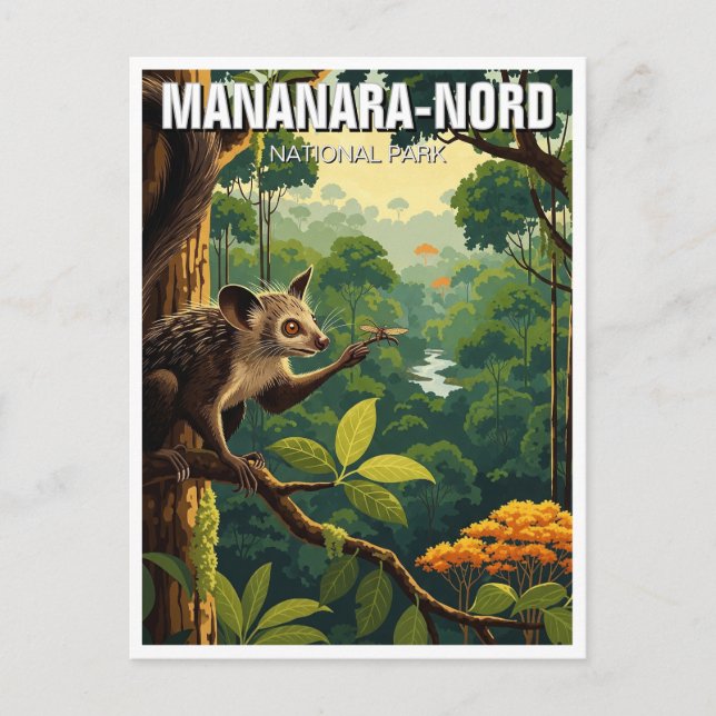 Madagaskar Mananara-Nord nationalparksresning Vykort (Framsida)